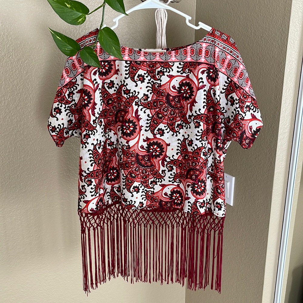 Michael Kors Fringe Top, XL